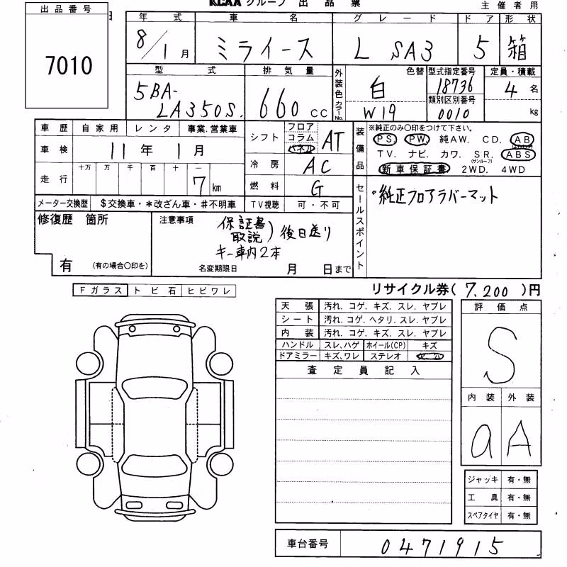 DAIHATSU MIRA E:S