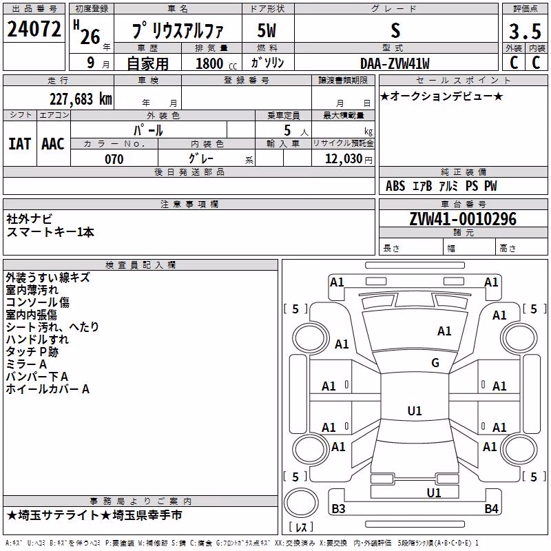 TOYOTA PRIUS ALPHA