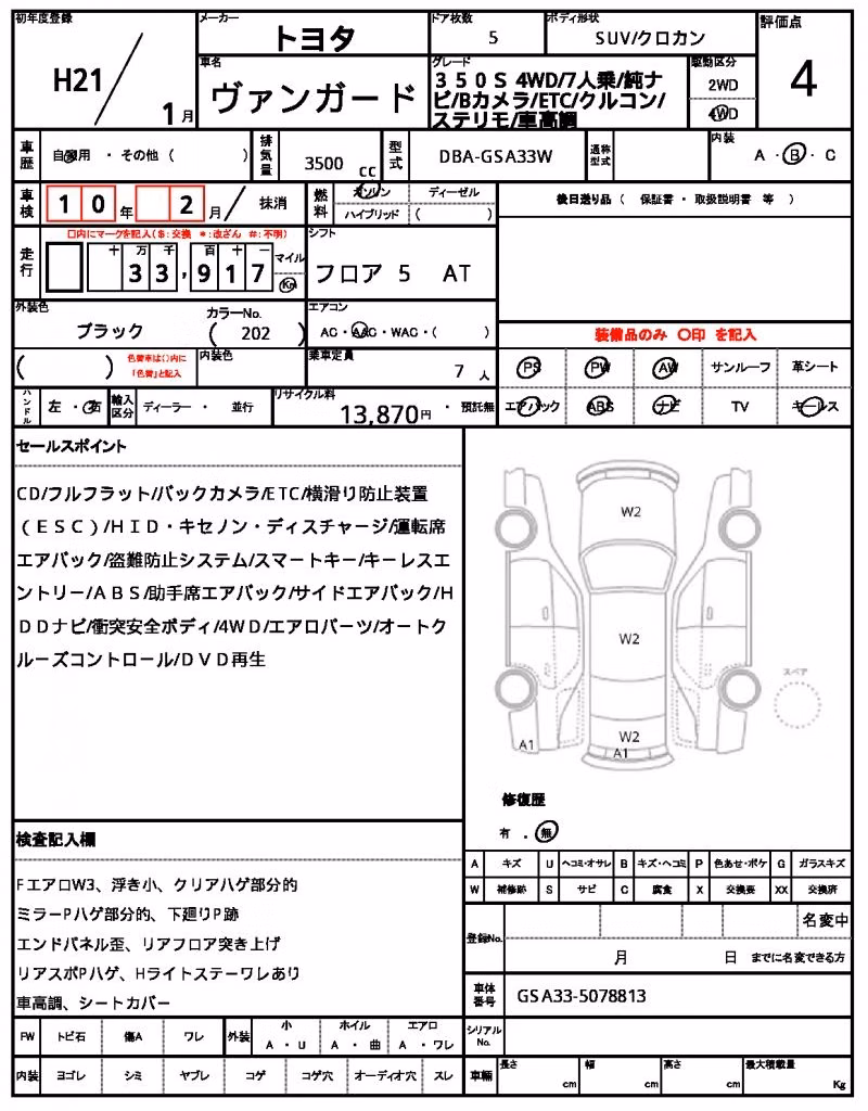 TOYOTA VANGUARD