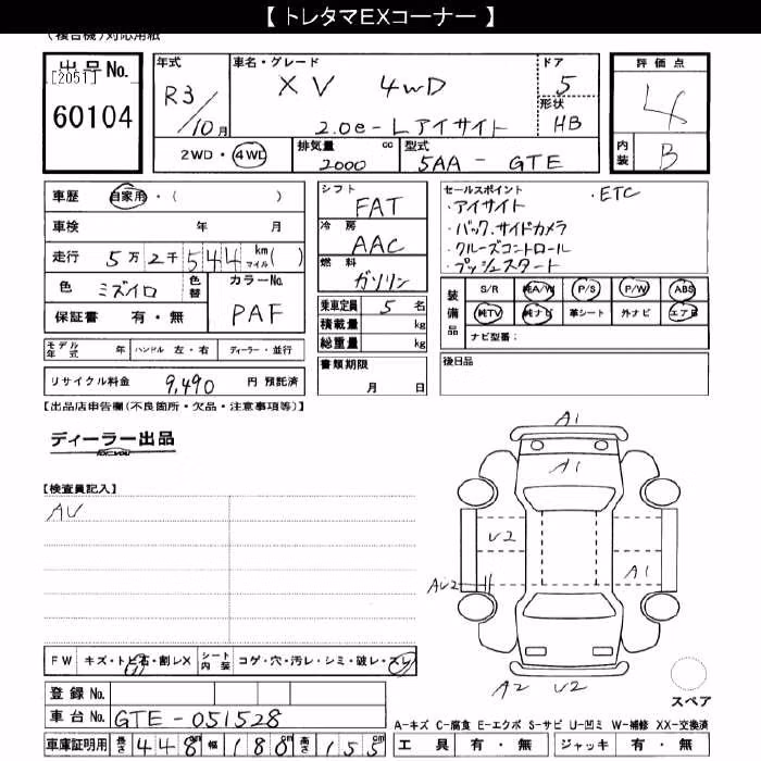 SUBARU XV