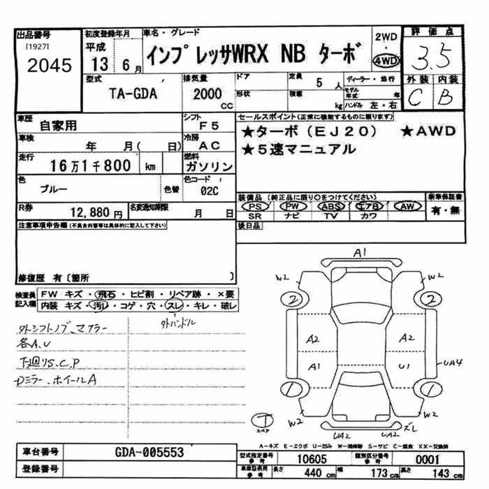 SUBARU IMPREZA WRX