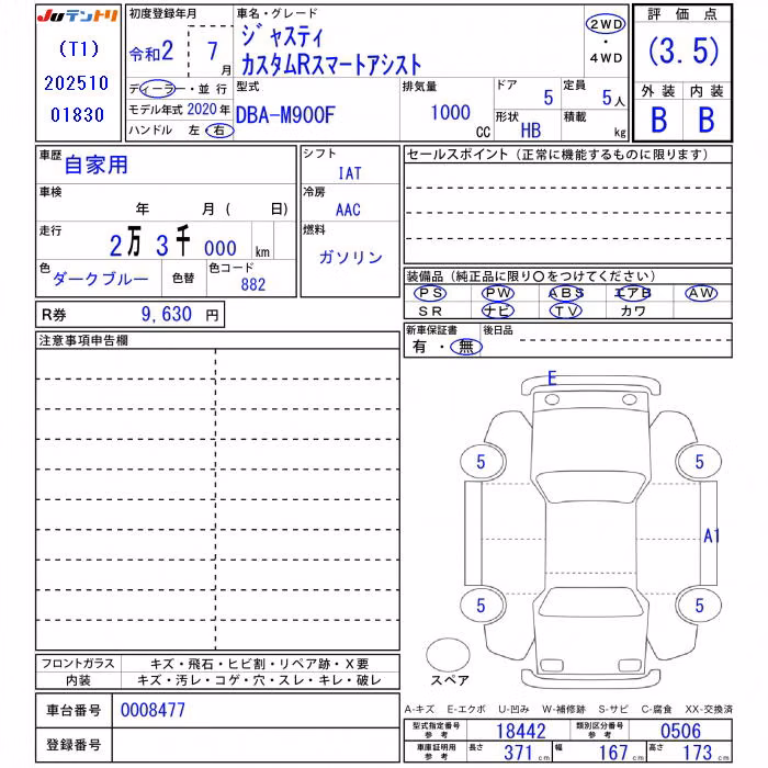 SUBARU JUSTY
