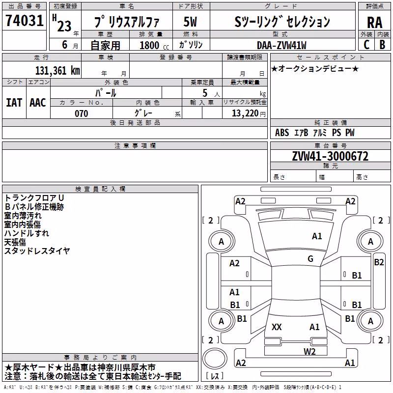 TOYOTA PRIUS ALPHA
