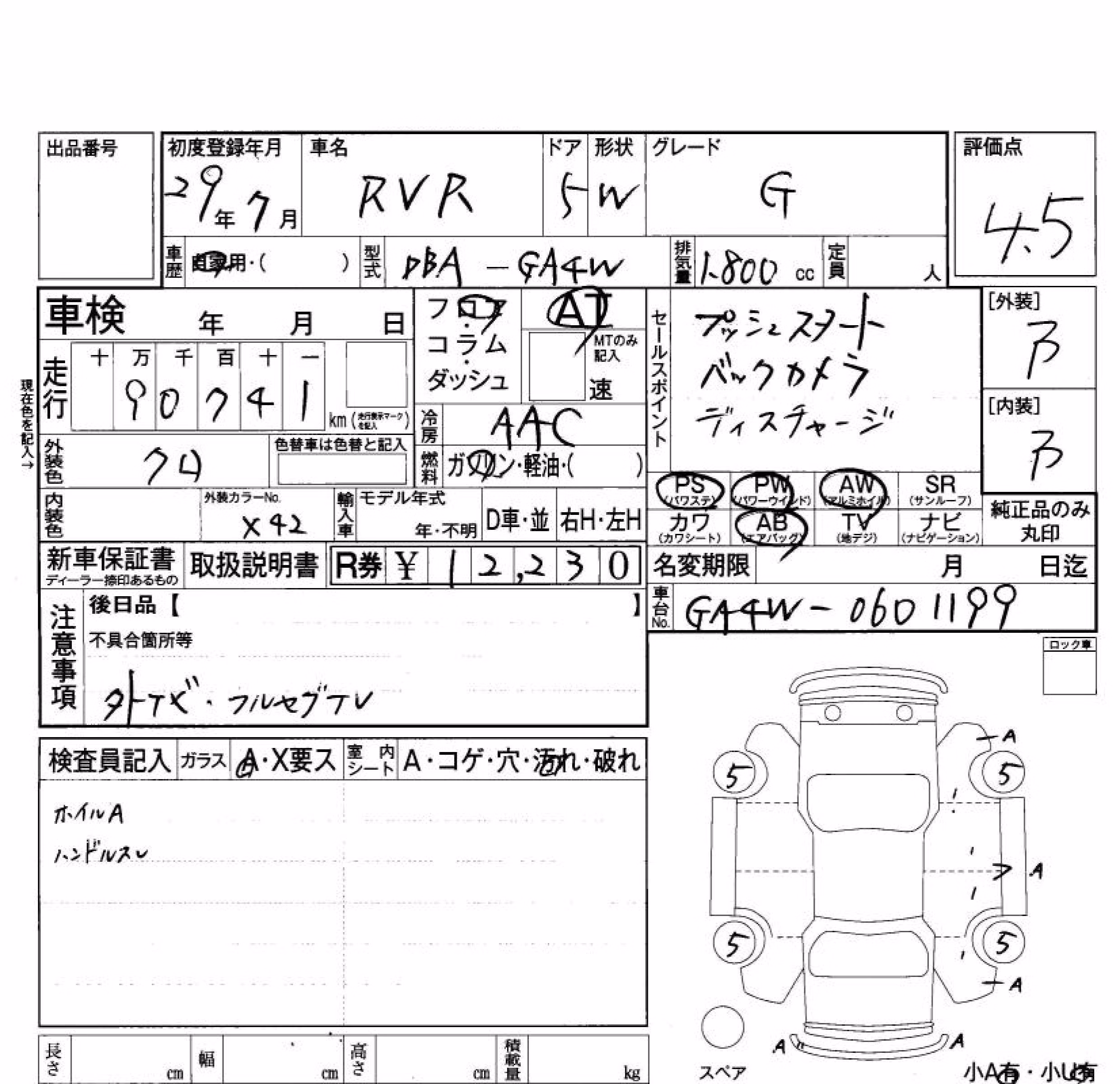 MITSUBISHI RVR