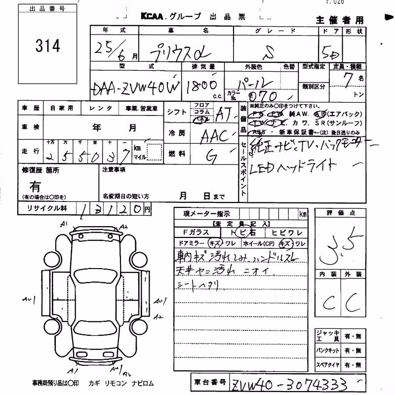 TOYOTA PRIUS ALPHA