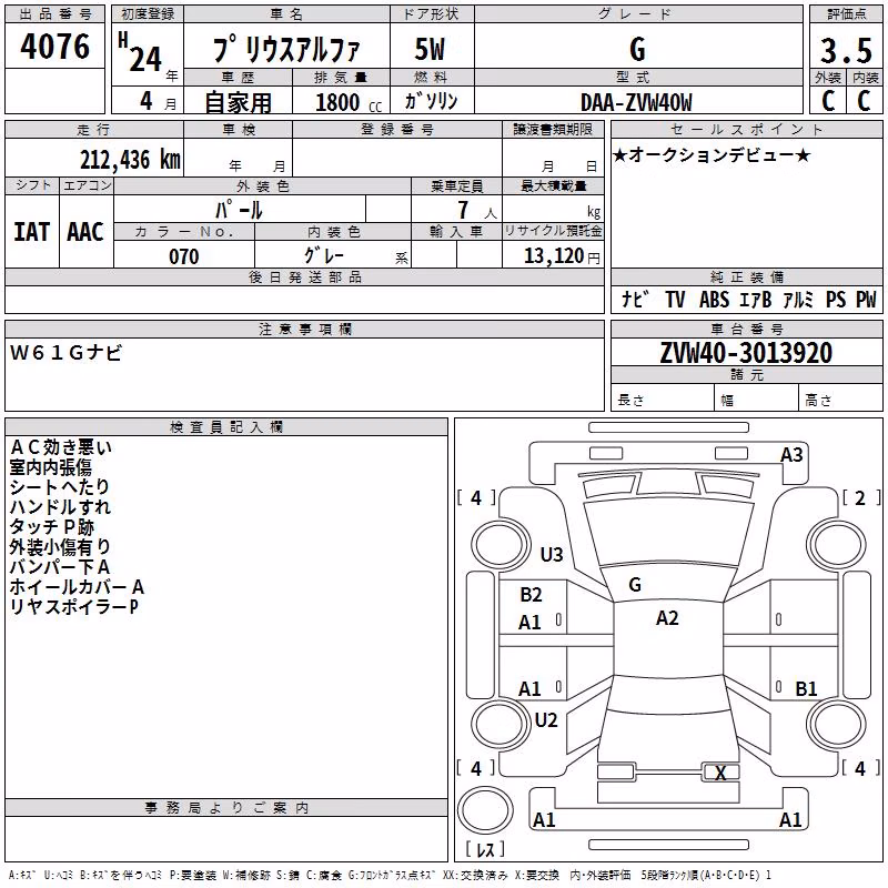 TOYOTA PRIUS ALPHA