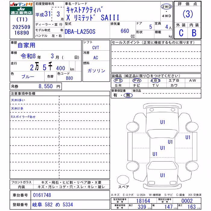 DAIHATSU CAST