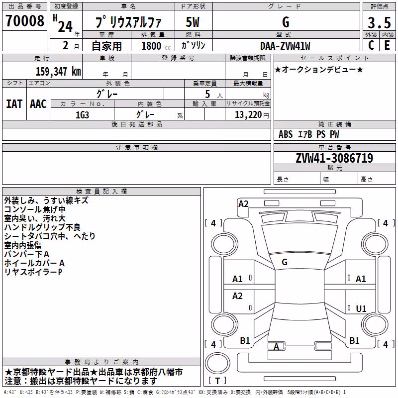 TOYOTA PRIUS ALPHA
