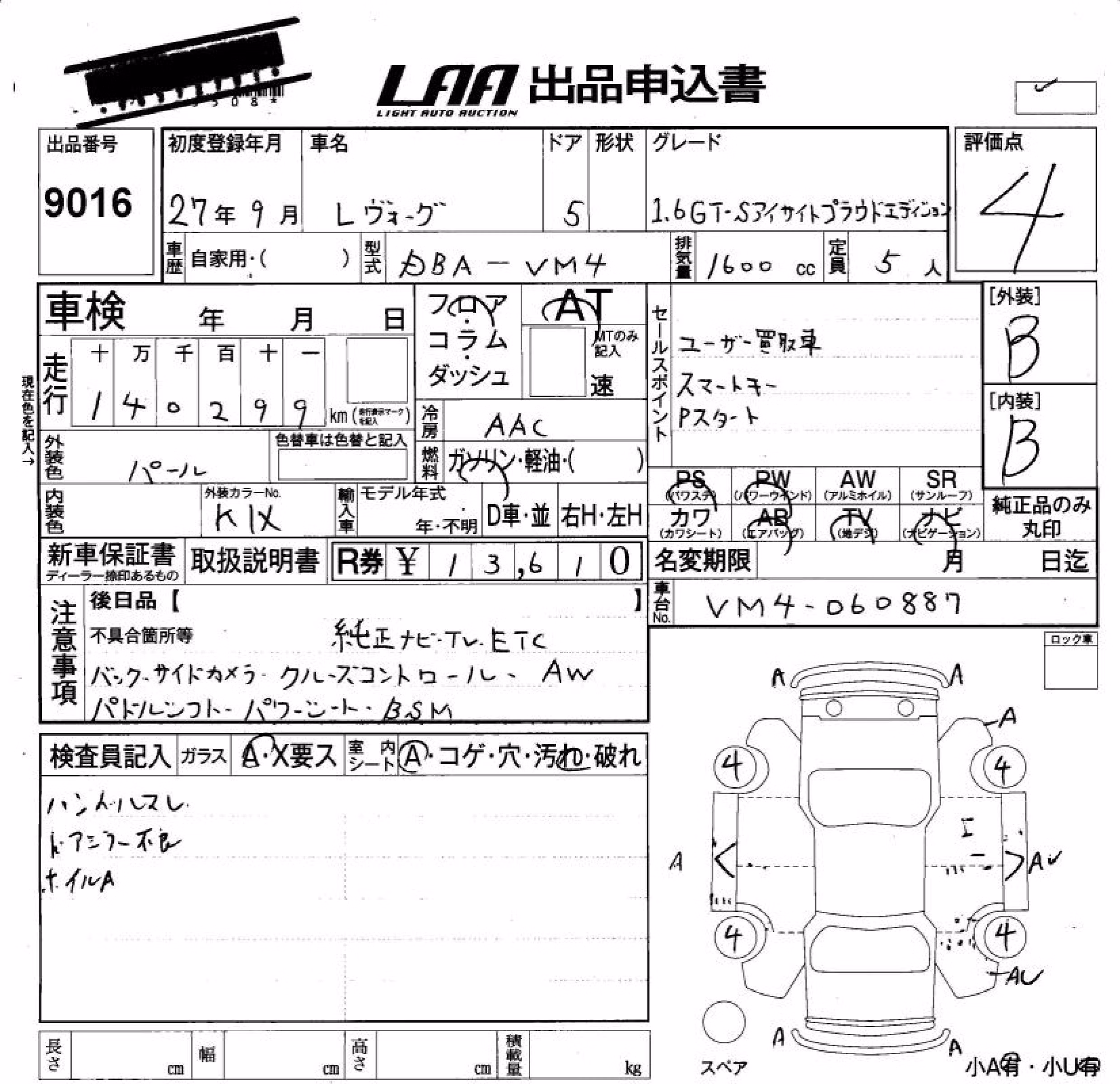 SUBARU LEVORG