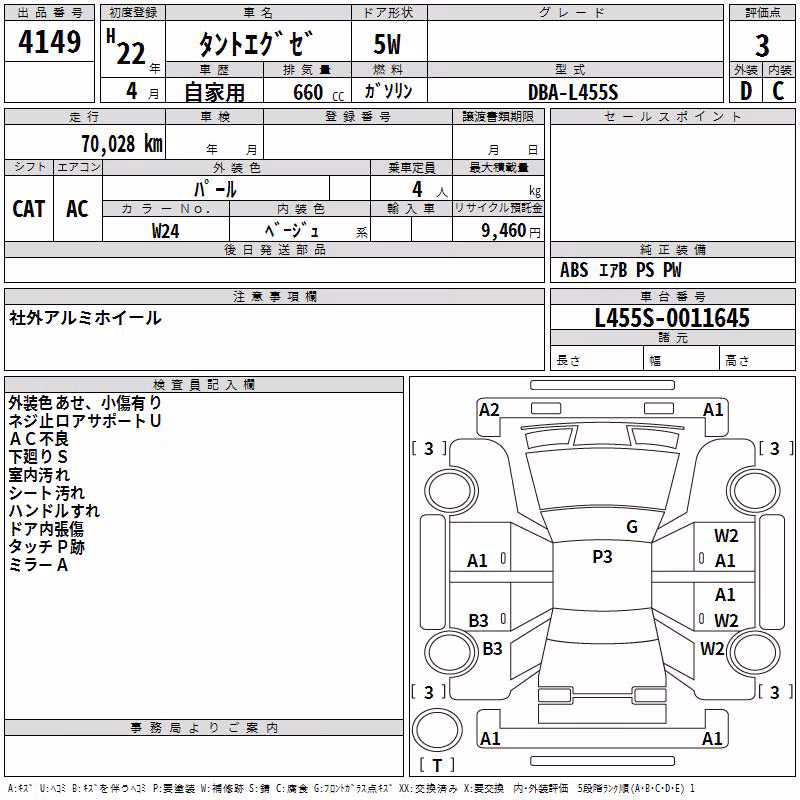 DAIHATSU TANTO EXE