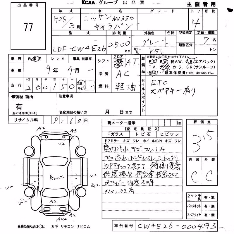 NISSAN NV350 CARAVAN