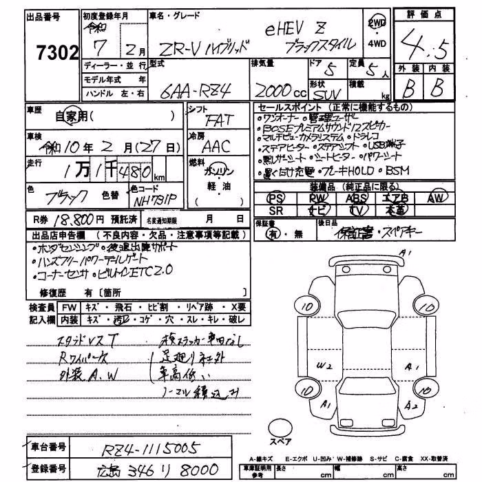 HONDA ZR-V