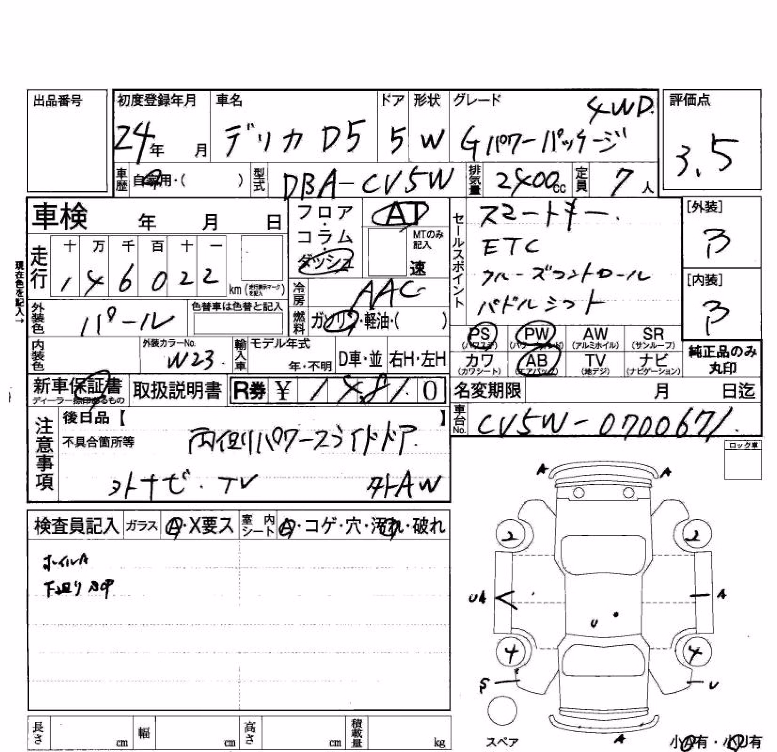 MITSUBISHI DELICA D:5