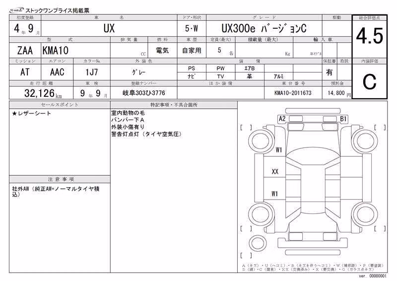 LEXUS UX300E