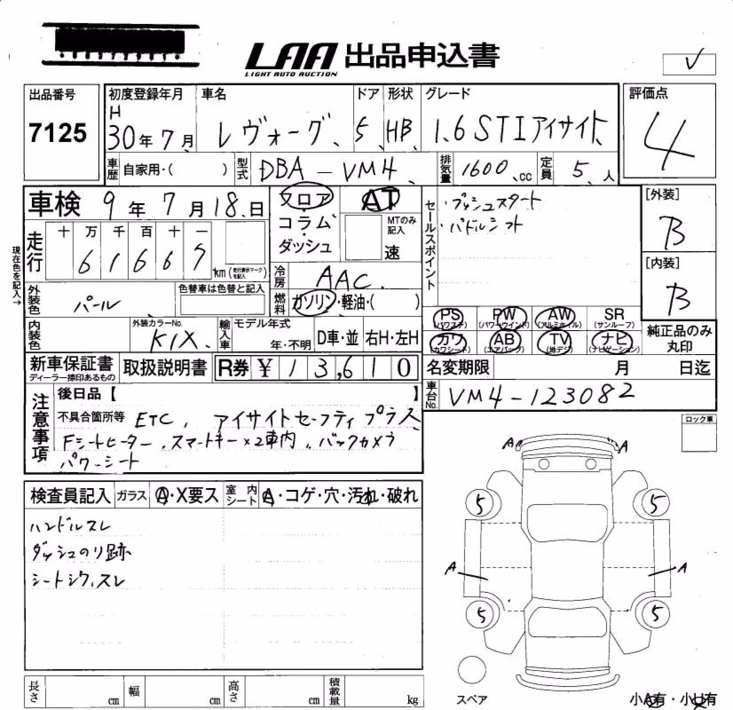 SUBARU LEVORG