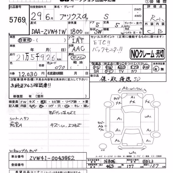 TOYOTA PRIUS ALPHA