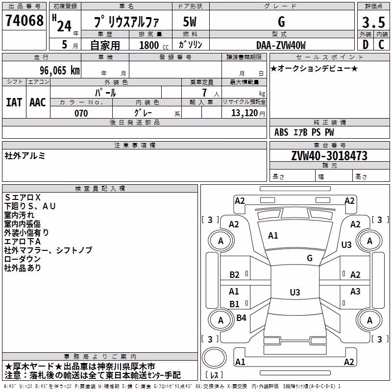 TOYOTA PRIUS ALPHA