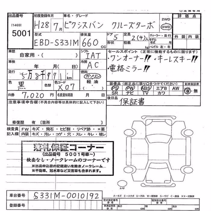 TOYOTA PIXIS VAN