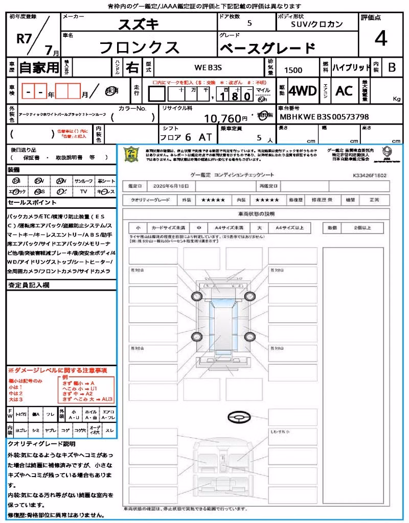 SUZUKI FRONX