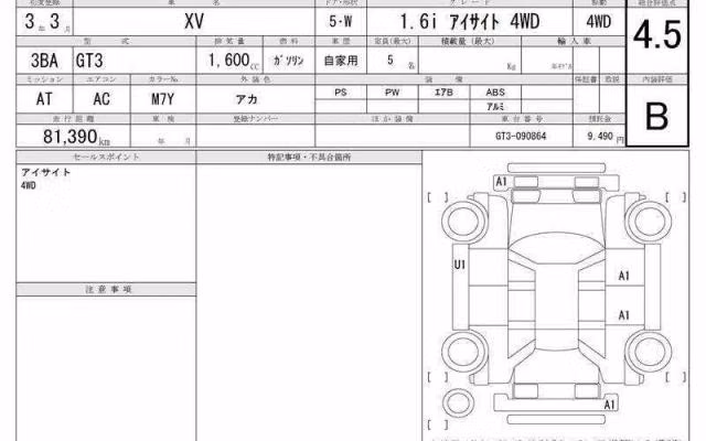 SUBARU XV