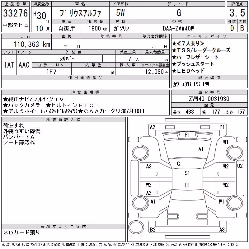 TOYOTA PRIUS ALPHA