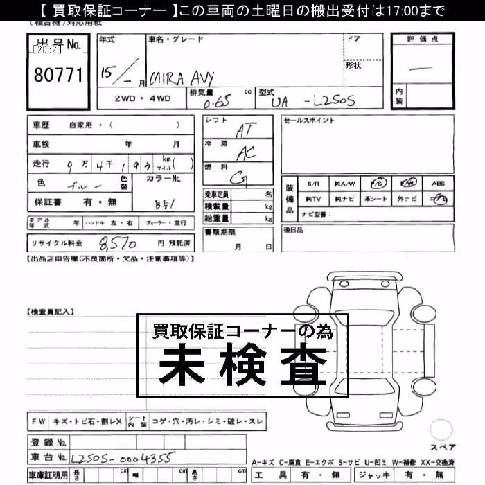 DAIHATSU MIRA AVY