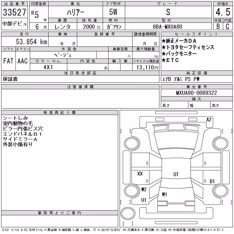 TOYOTA HARRIER