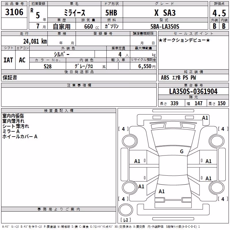 DAIHATSU MIRA E:S