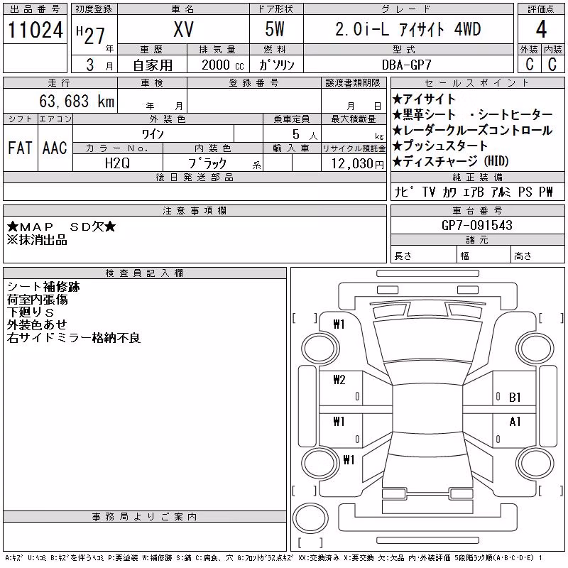 SUBARU XV