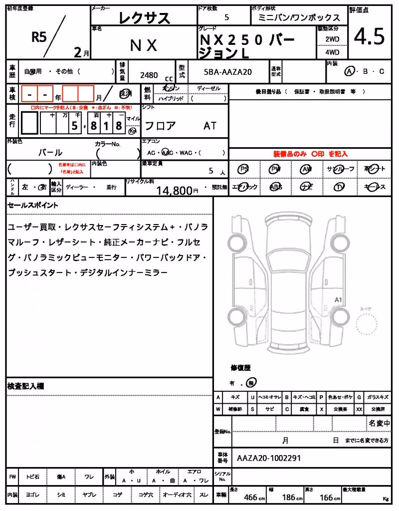 LEXUS NX250