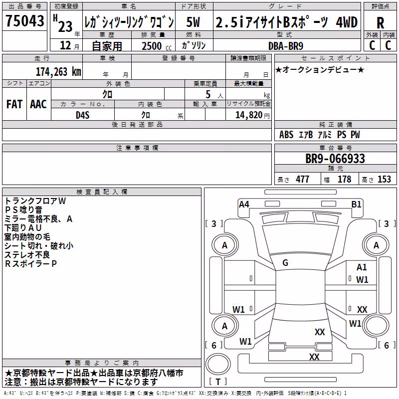 SUBARU LEGACY