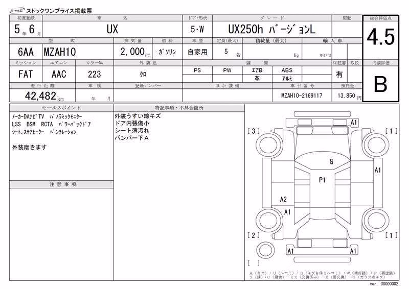 LEXUS UX250H