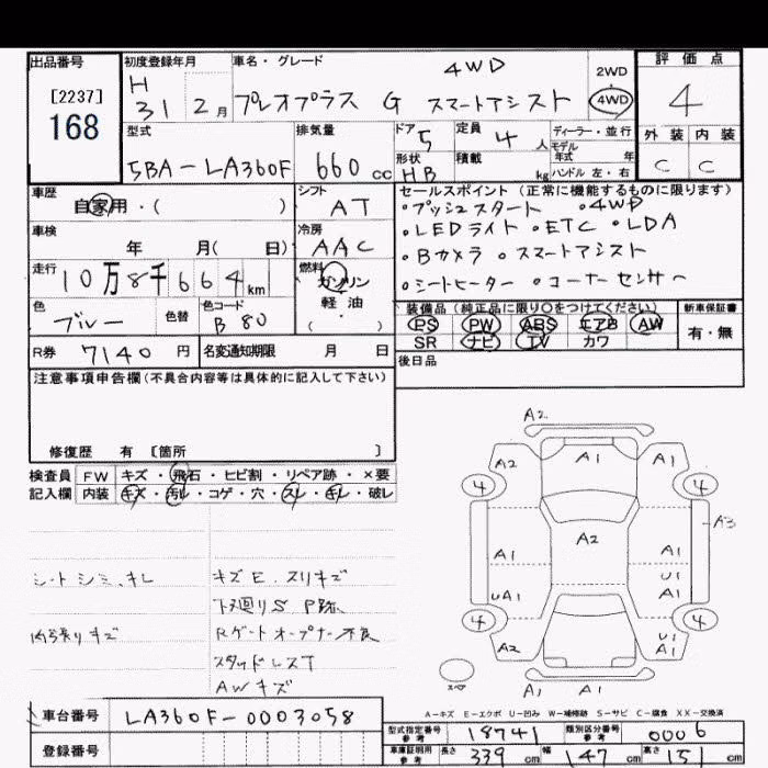 SUBARU PLEO PLUS