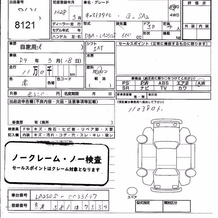 DAIHATSU CAST