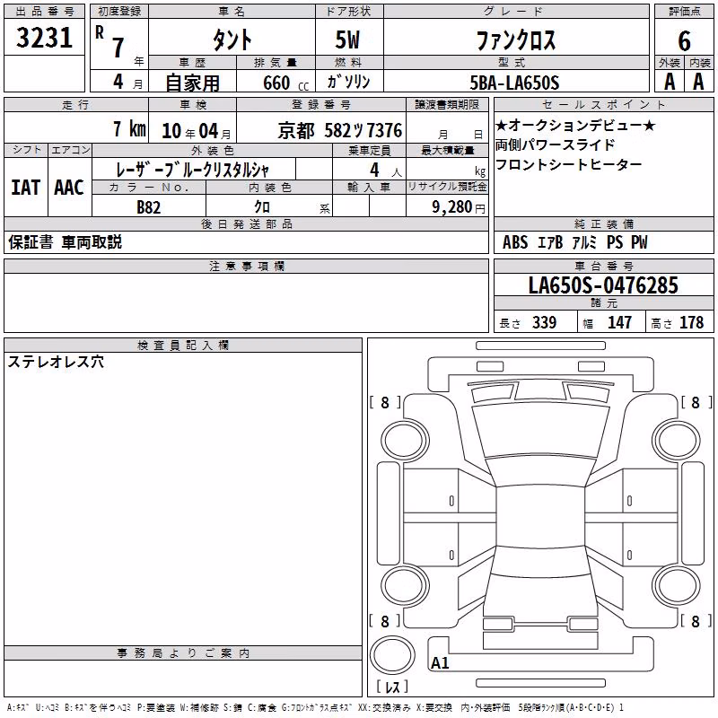 DAIHATSU TANTO