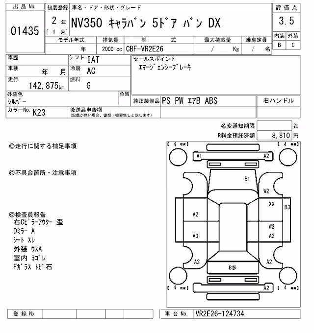 NISSAN NV350 CARAVAN