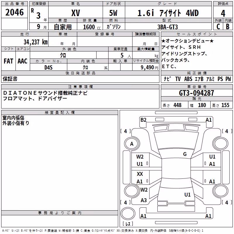 SUBARU XV