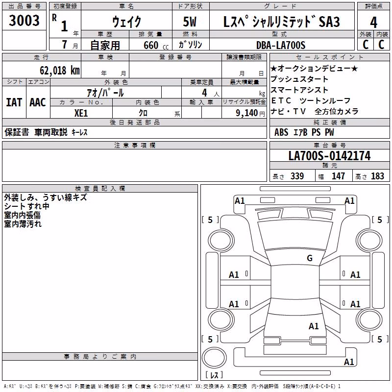 DAIHATSU WAKE