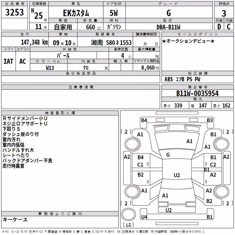 MITSUBISHI EK CUSTOM