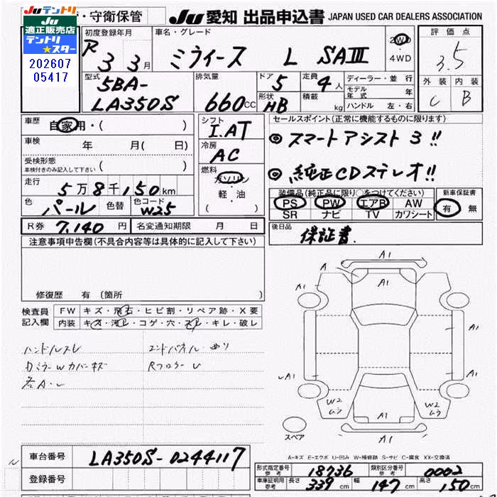 DAIHATSU MIRA E:S