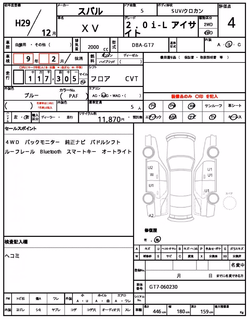 SUBARU XV