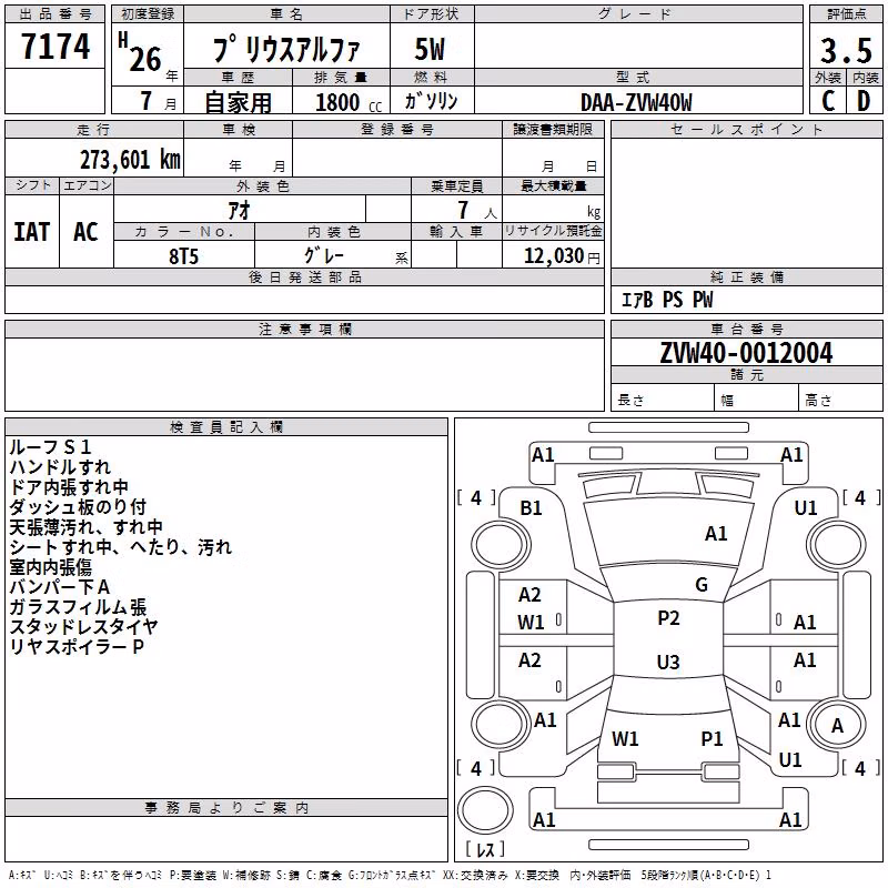 TOYOTA PRIUS ALPHA