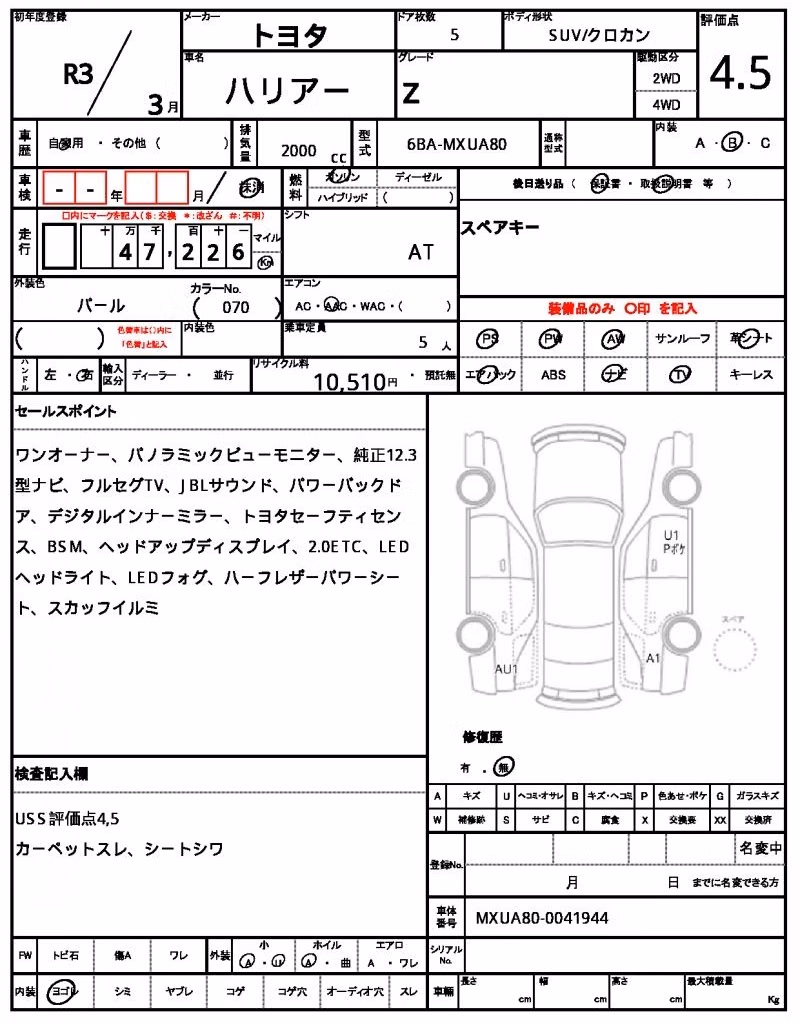 TOYOTA HARRIER