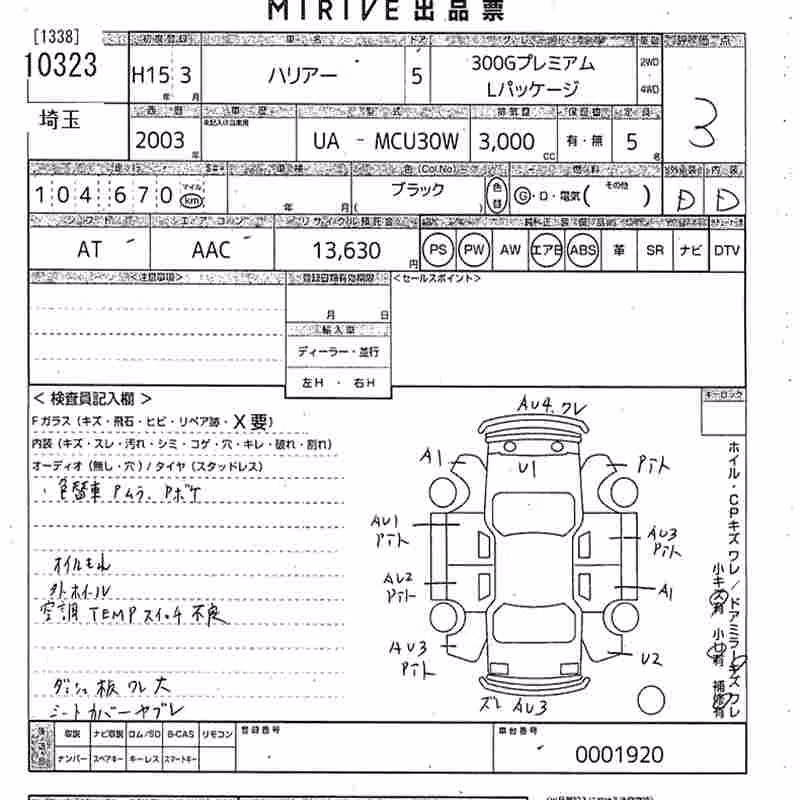 TOYOTA HARRIER