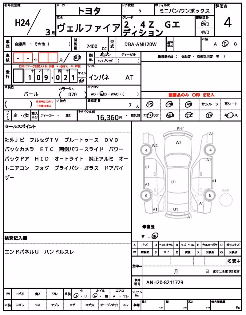 TOYOTA VELLFIRE