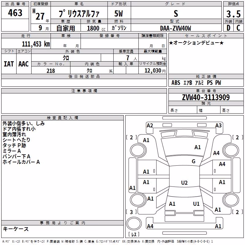 TOYOTA PRIUS ALPHA