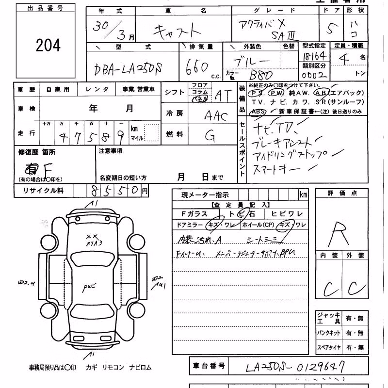 DAIHATSU CAST