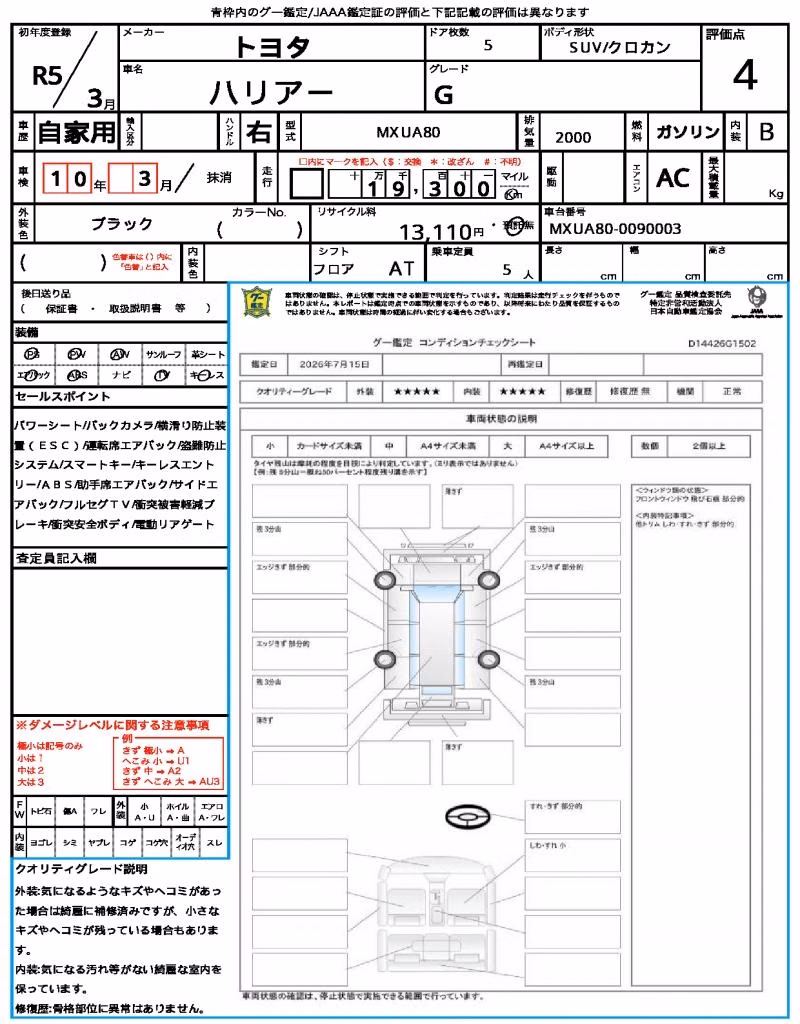 TOYOTA HARRIER