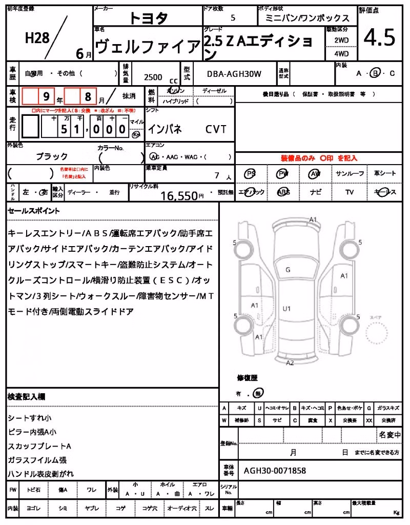 TOYOTA VELLFIRE