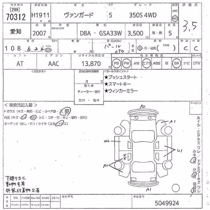 TOYOTA VANGUARD
